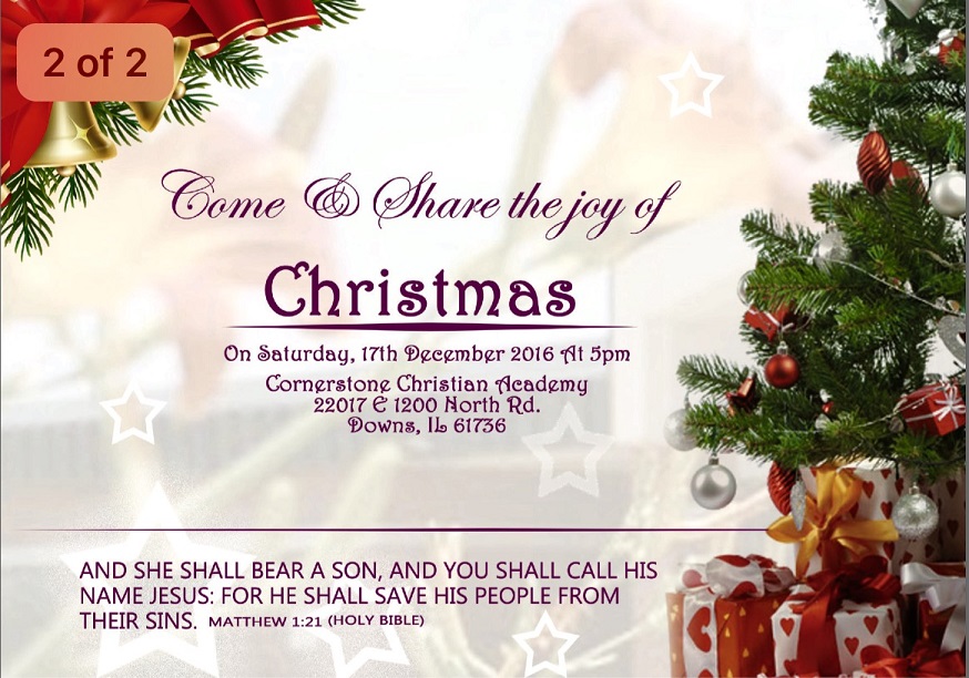 Come and share the Joy of Christmas (Indian Christmas Program)