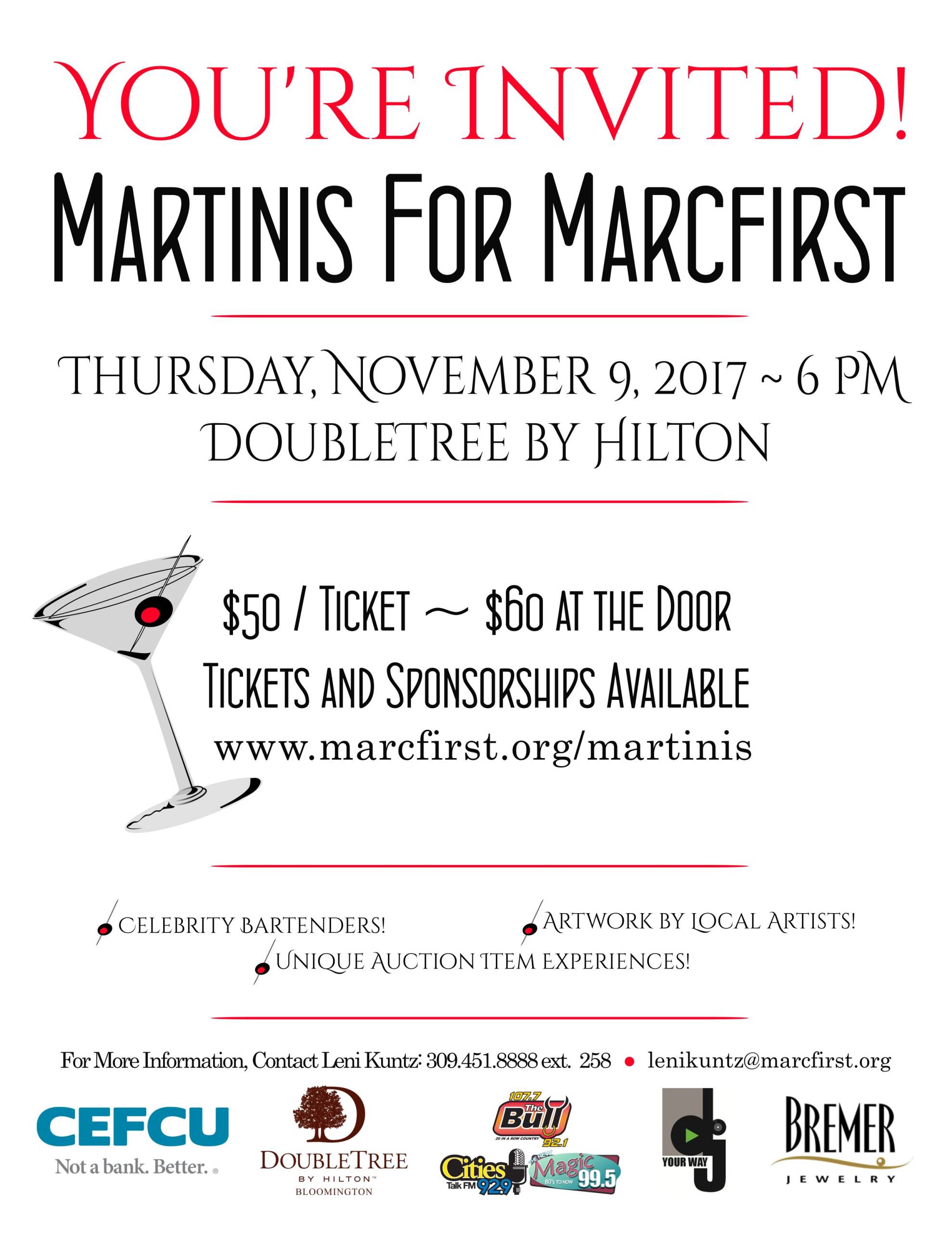 Martinis for Marcfirst