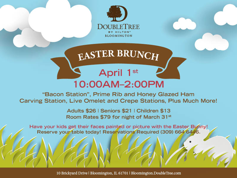 Easter Brunch at the DoubleTree by Hilton Bloomington!