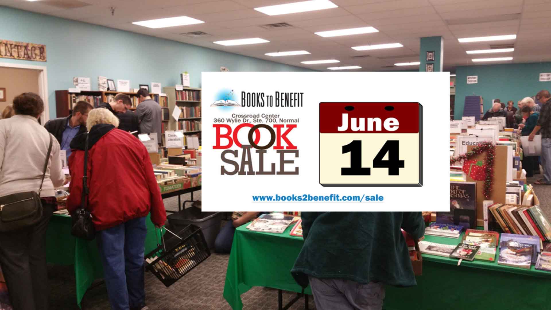 Books to Benefit Used Book Preview Sale - June 14