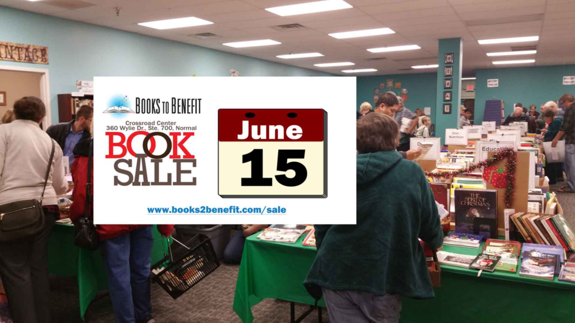 Books to Benefit Used Book Sale - June 15