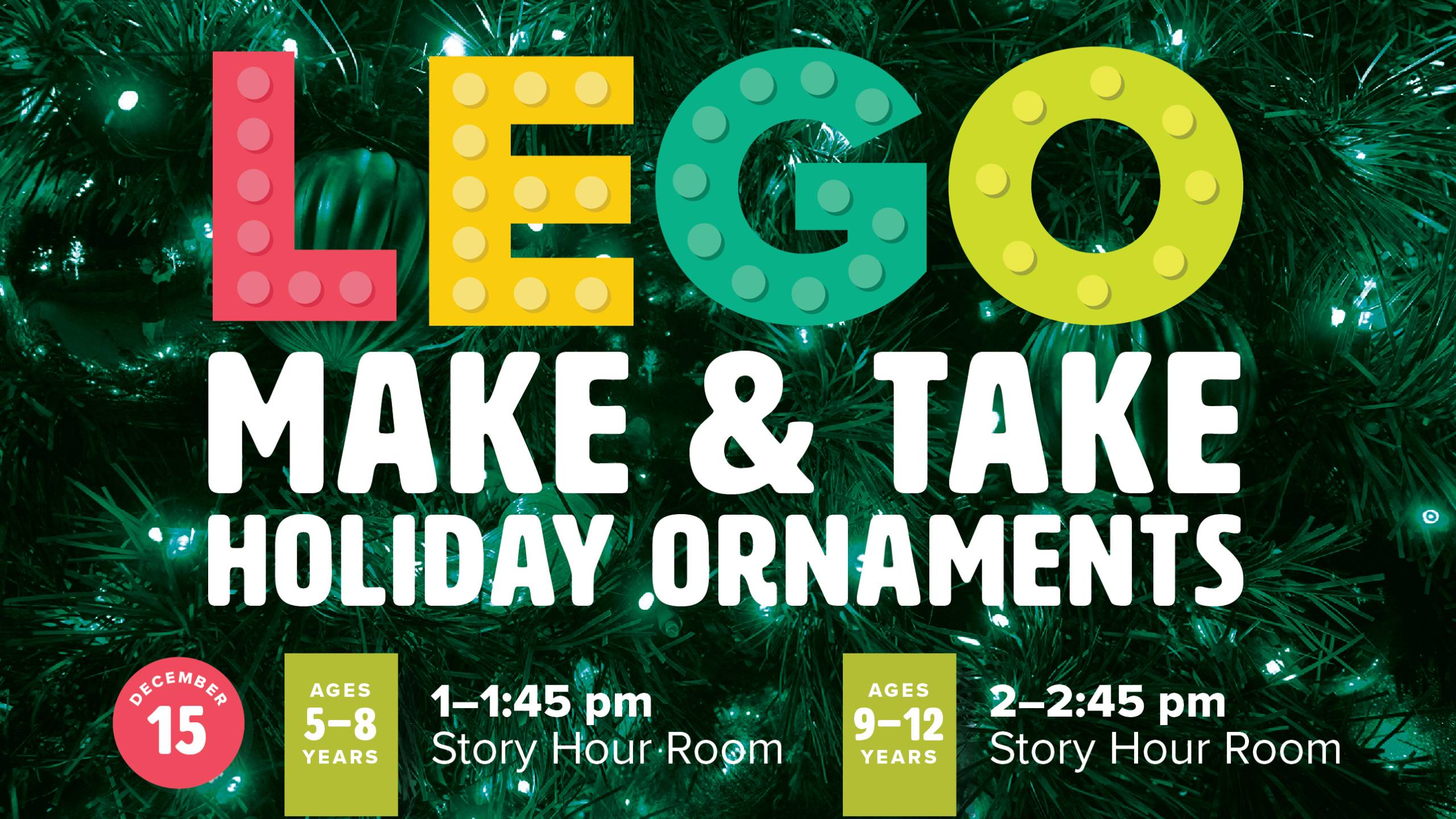 Lego Make & Take Holiday Ornaments