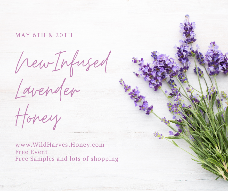 New Lavender Infused Honey! Free samples and shopping 10% off