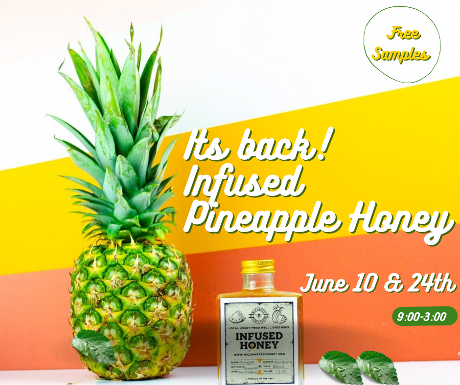 New Pineapple Infused Honey! Free samples and shopping 10% off