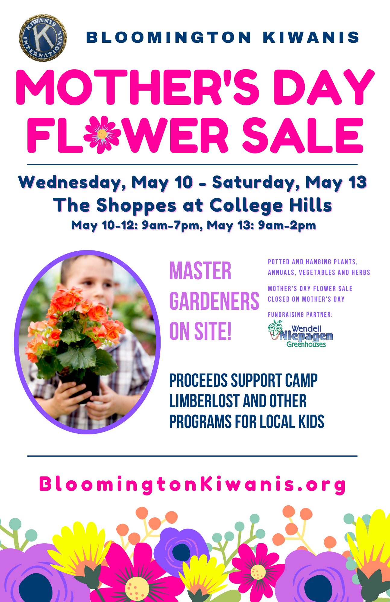 Bloomington Kiwanis Mother's Day Flower Sale