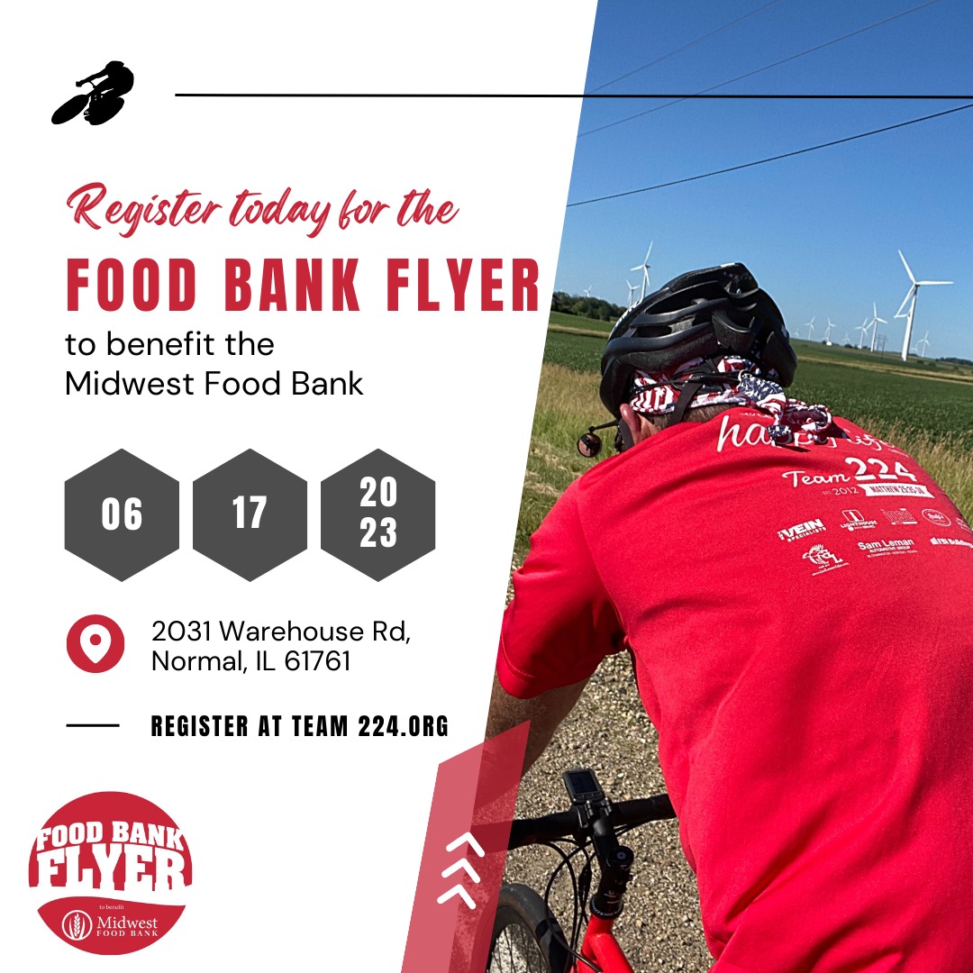 Food Bank Flyer Bicycle Ride to benefit Midwest Food Bank