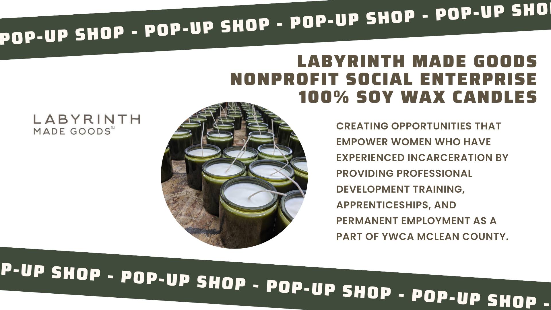 Saturday Pop-Up Shop with Labyrinth Made Goods at Bobzbay Books