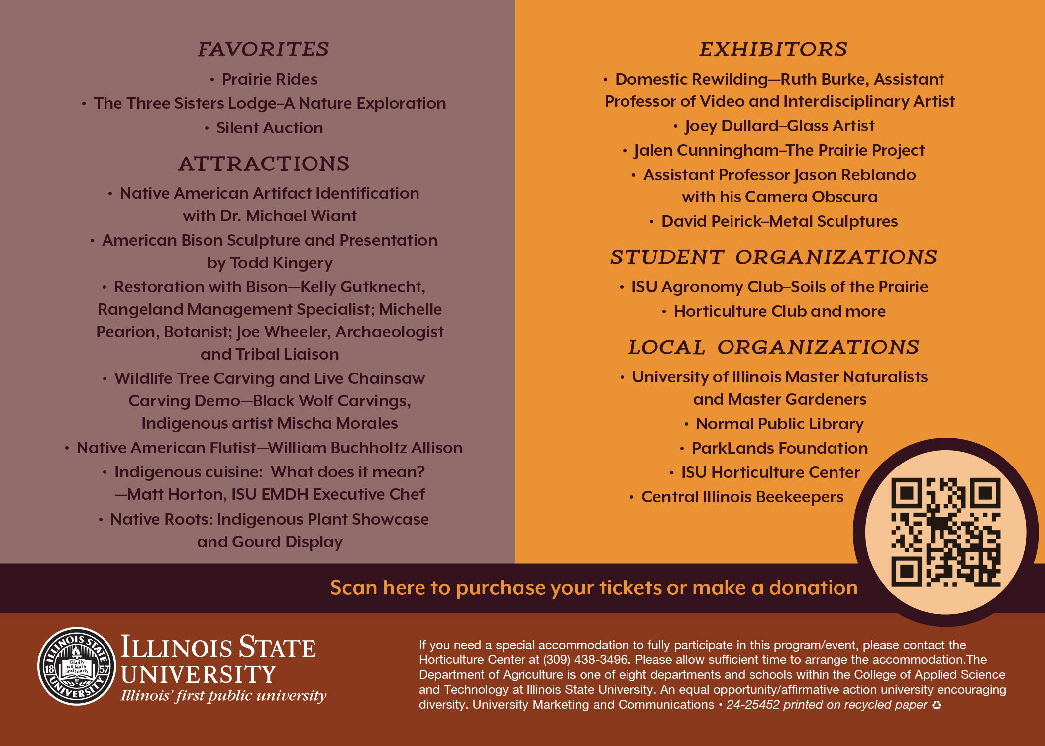 Autumnal Festival - The Illinois State University Horticulture Center Presents: Native Roots Native Roots - Honoring Our Connection to Indigenous Plants