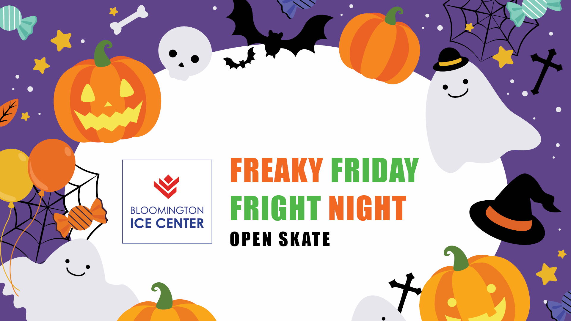 Freaky Friday Fright Night Open Skate at the Bloomington Ice Center