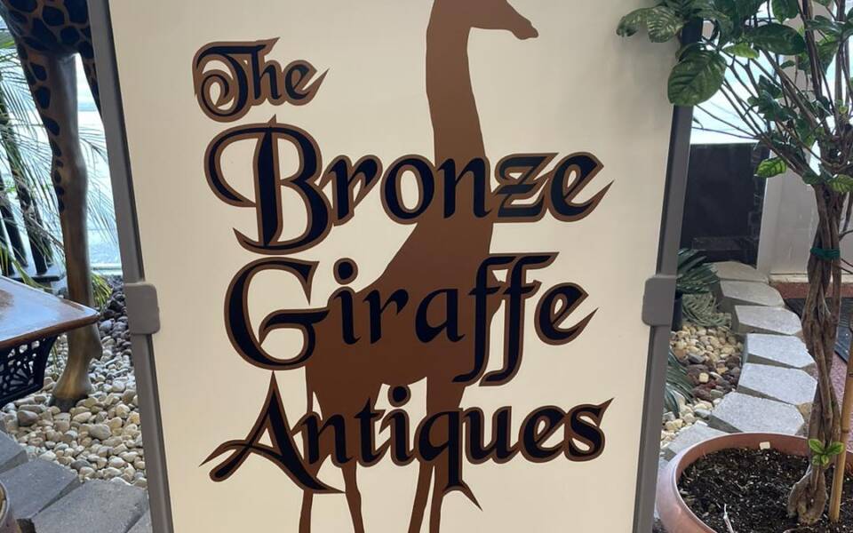 Bronze Giraffe Antiques BloomingtonNormal, Illinois
