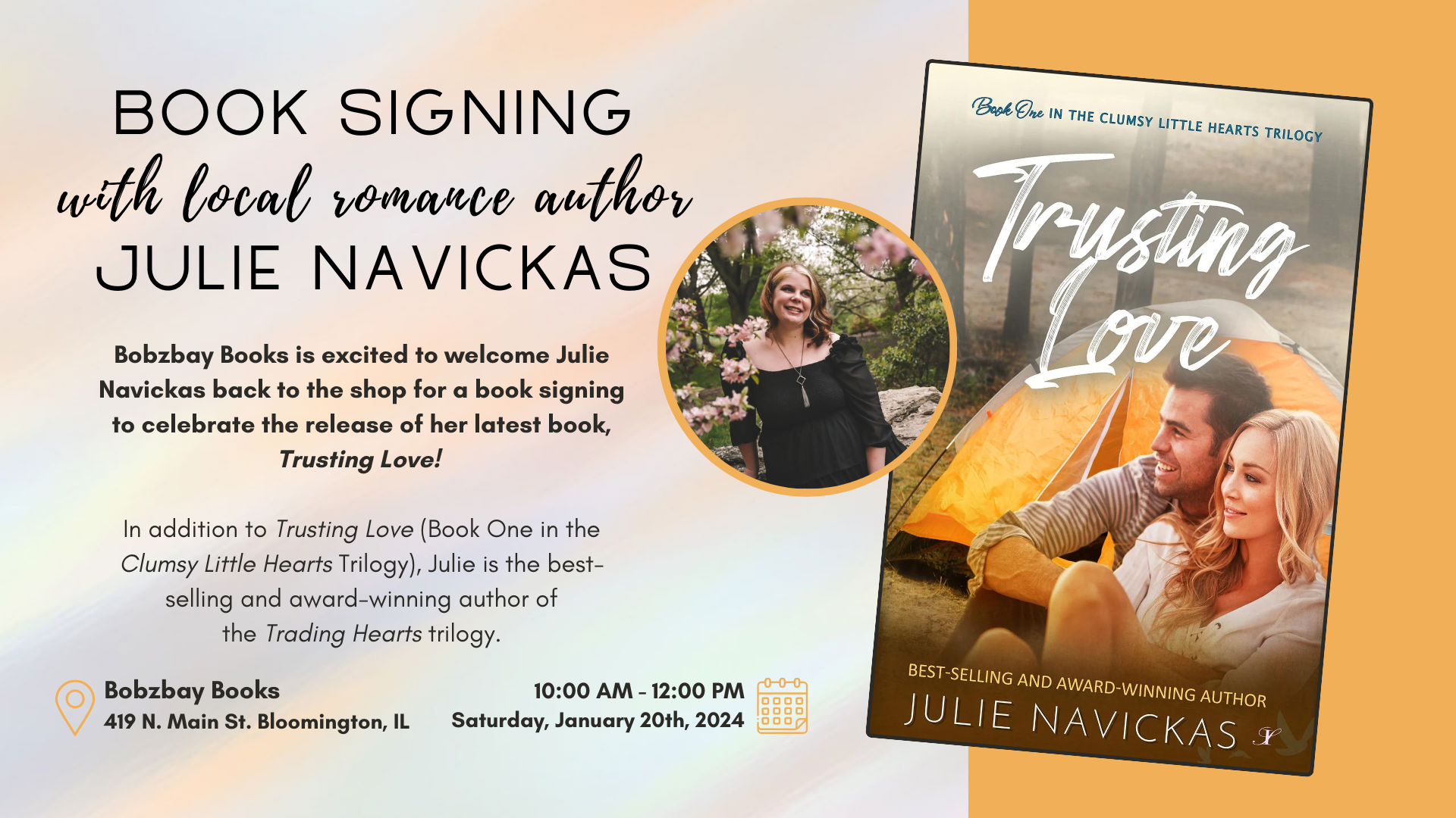 Book Signing with Local Romance Author Julie Navickas