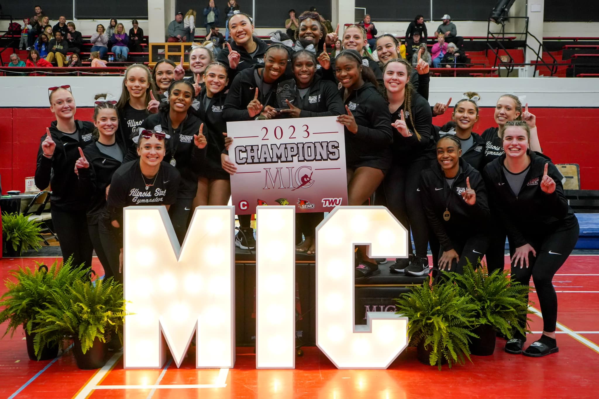 Feb. 23 ISU Gymnastics Pink Meet / 2023 MIC Championship Banner Reveal