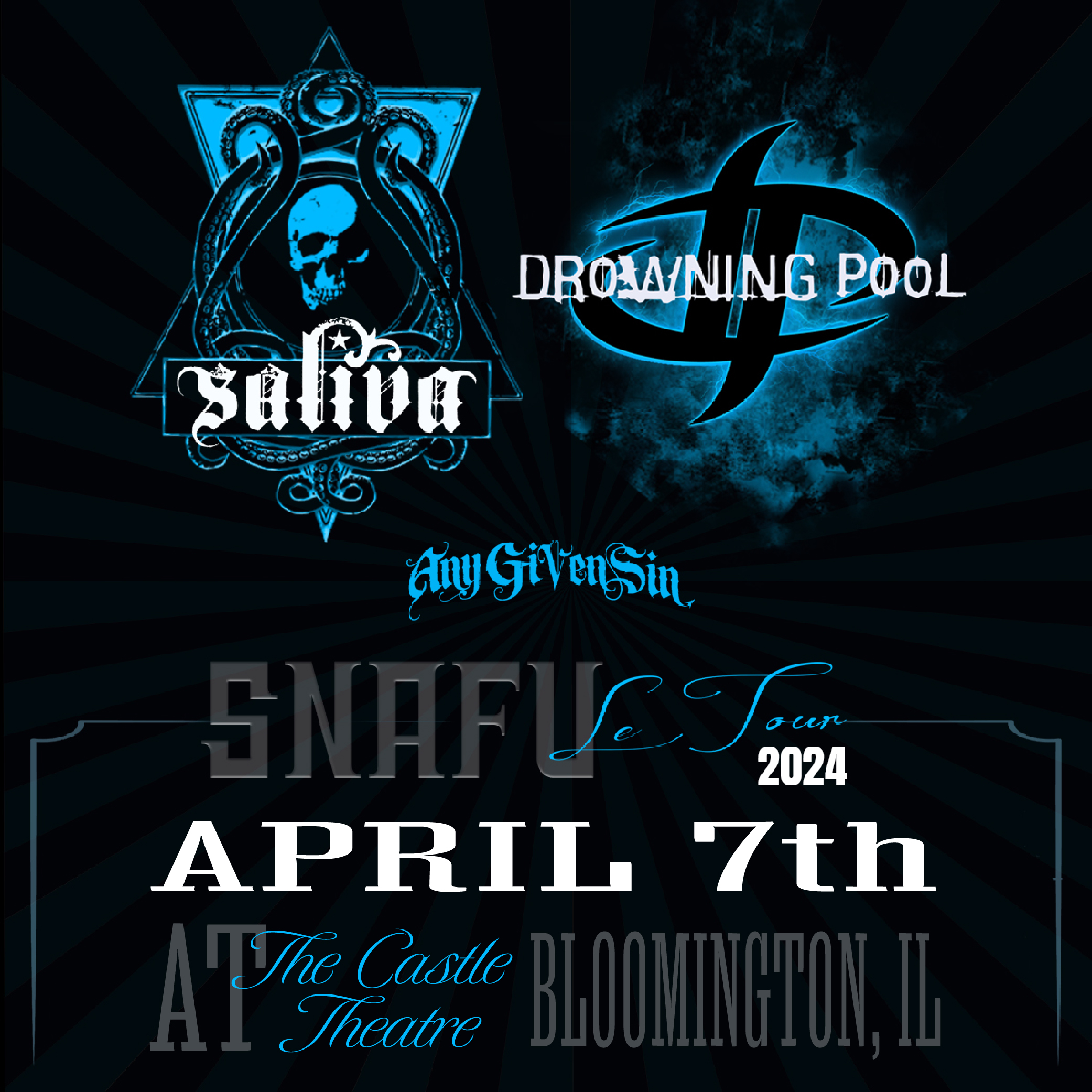 Drowning Pool & Saliva SNAFU Le Tour 2024