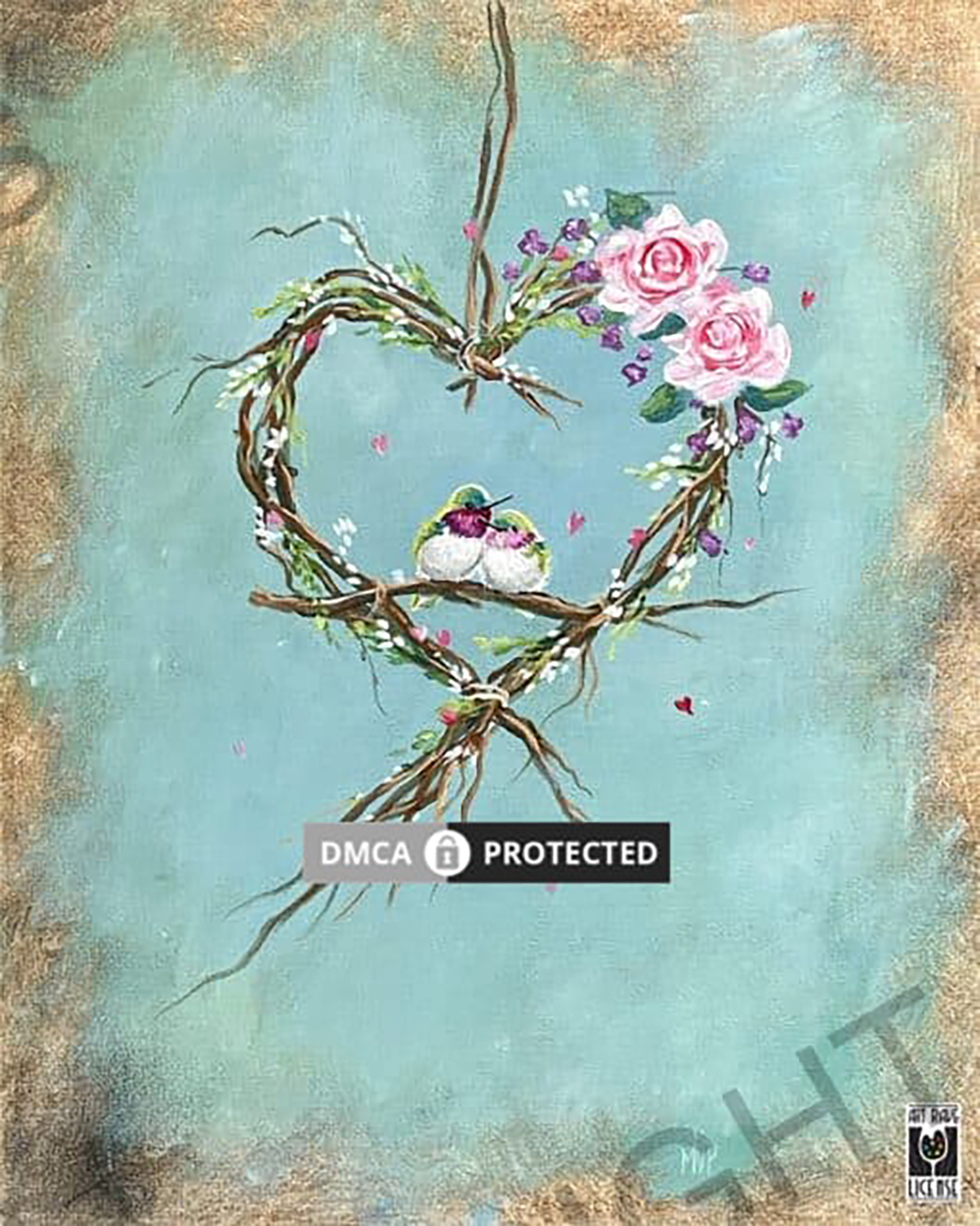 Mother’s Day Painting Class-Hummingbird Heartthrob Canvas