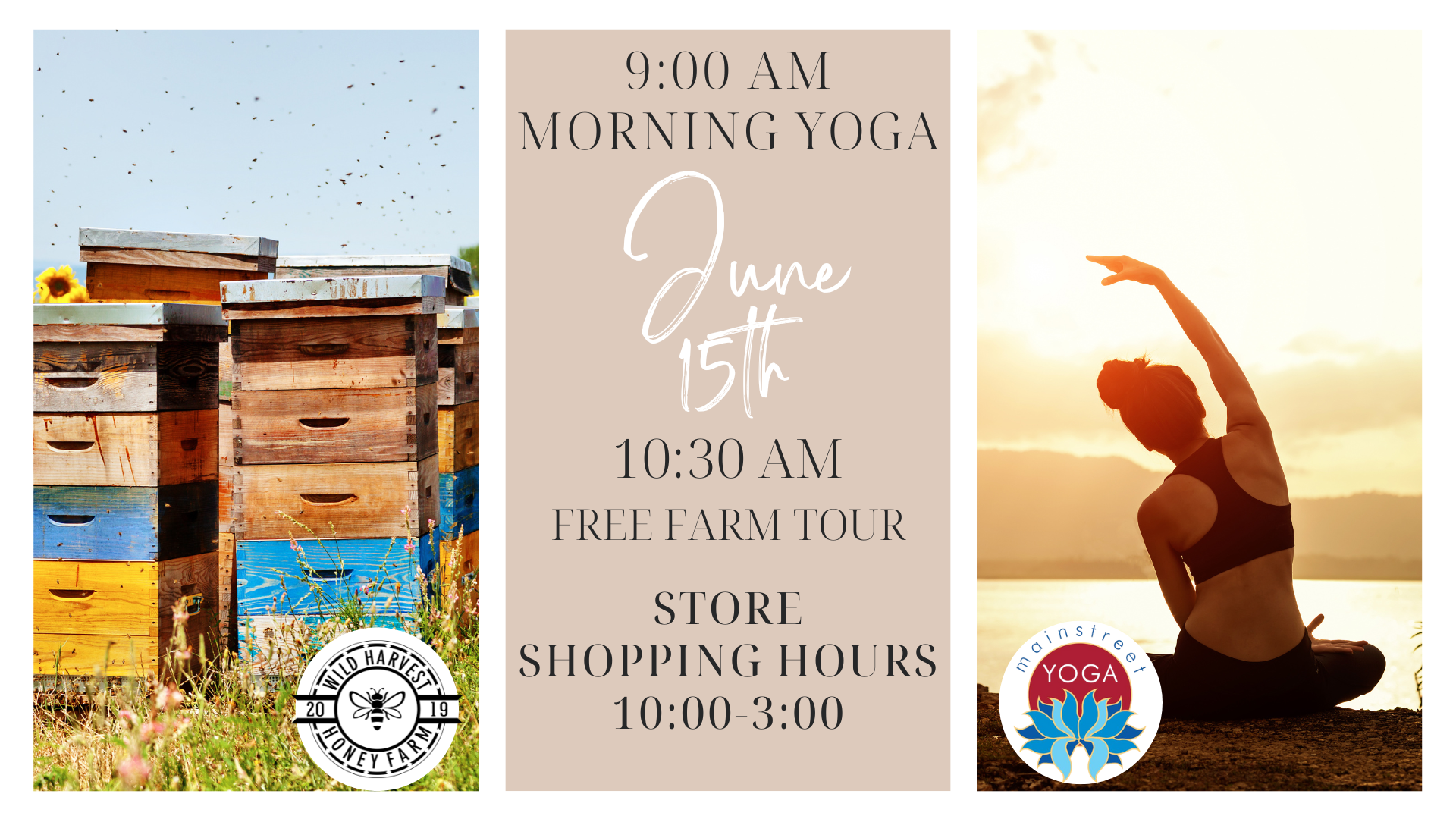 Beatiful Moning Yoga, shopping, and a free farm tour