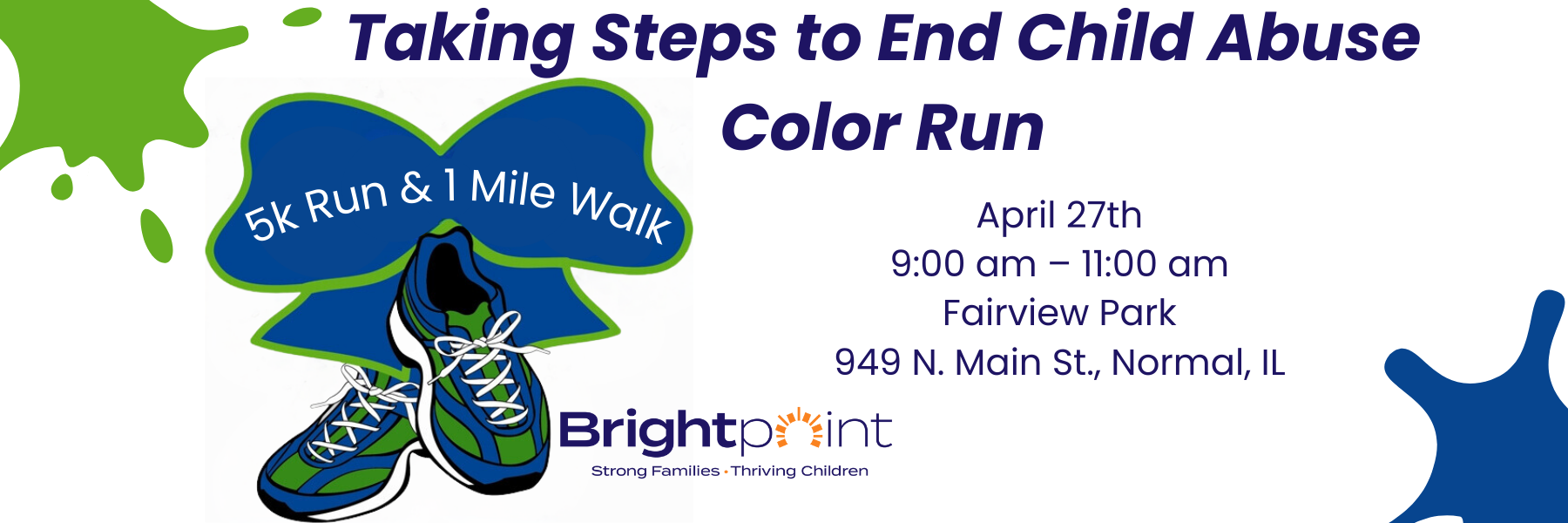 Taking Steps To End Child Abuse 5K Color Run/1 Mile walk