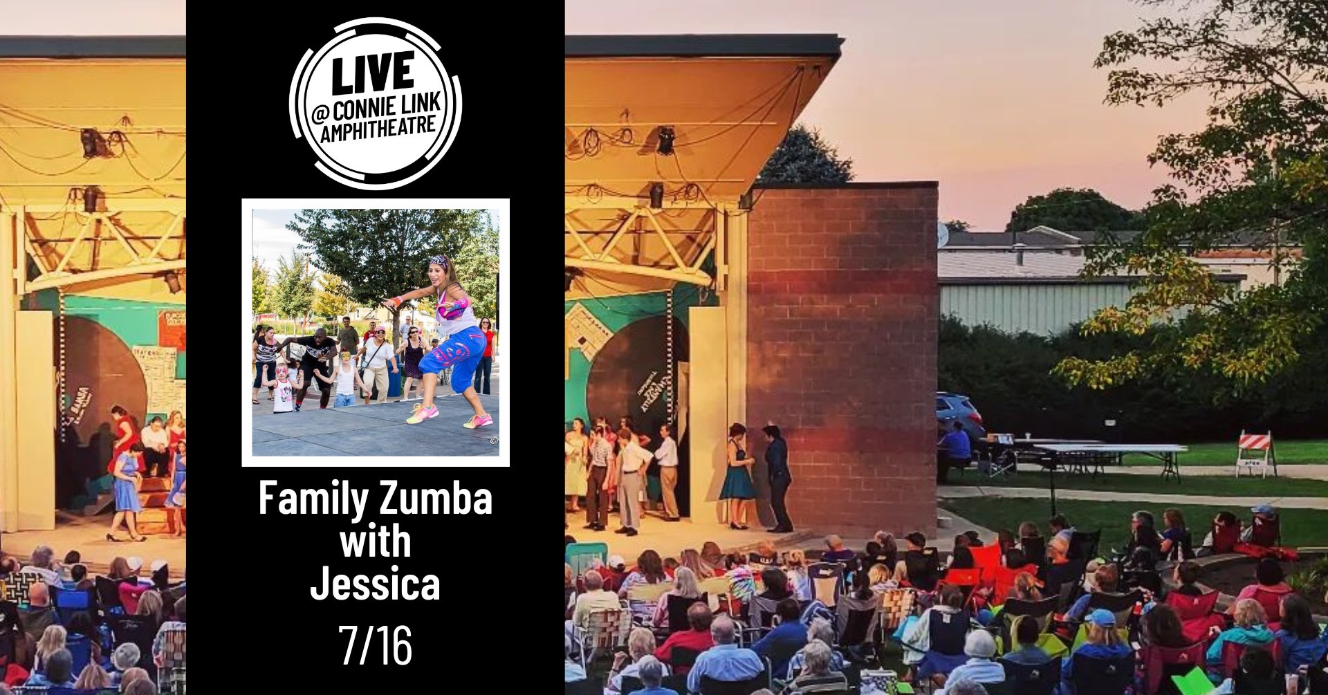Terrific Tuesdays: Family Zumba with Jessica - Live @ Connie Link Amphitheatre
