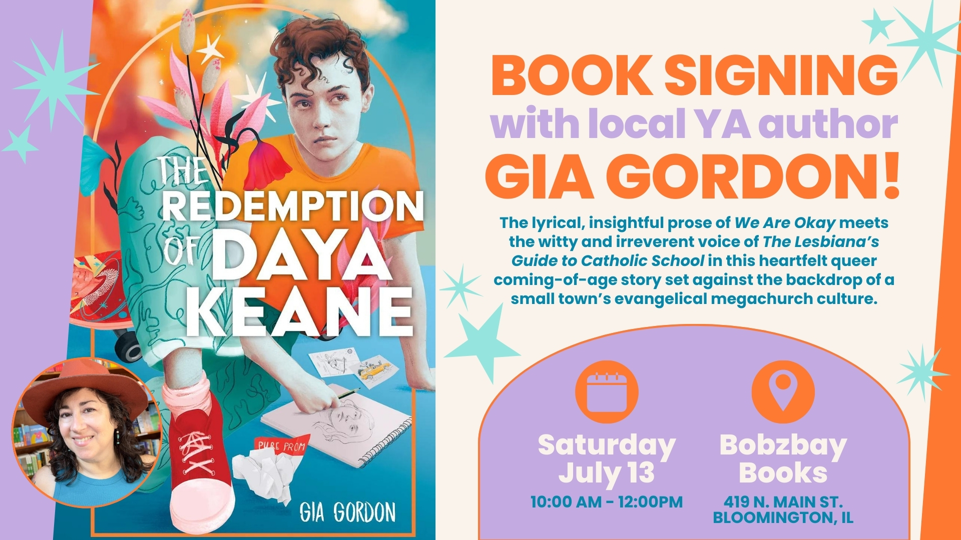 Book Signing with Local YA Author Gia Gordon at Bobzbay Books
