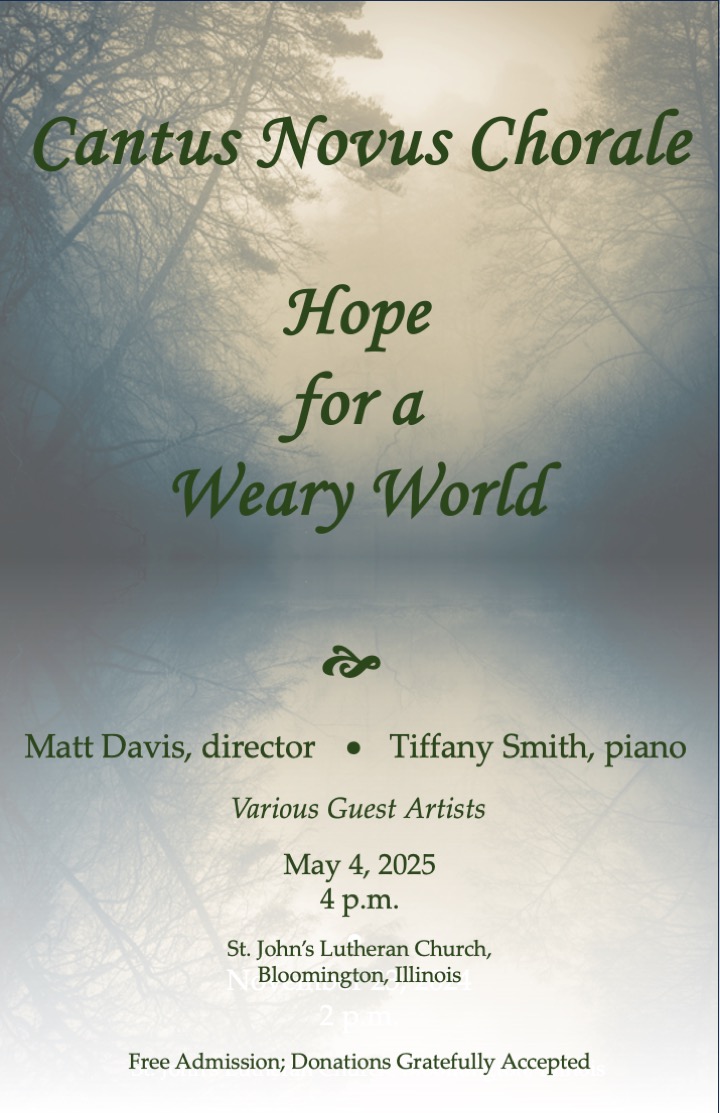 Cantus Novus Spring Concert: Hope for a Weary World