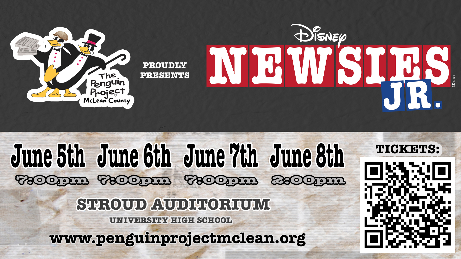 Penguin Project presents Newsies Jr.