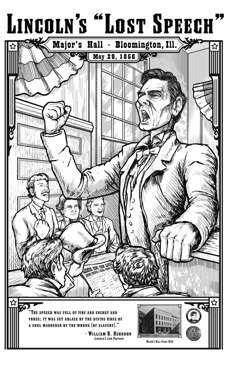 Dedication of Abraham Lincoln "Lost Speech" Mural