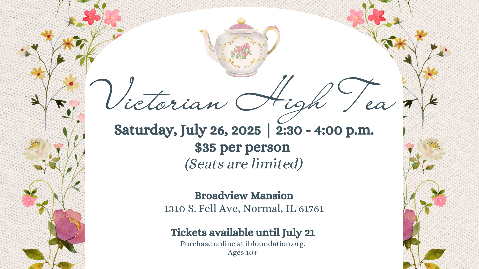 Victorian High Tea Party at Broadview Mansion