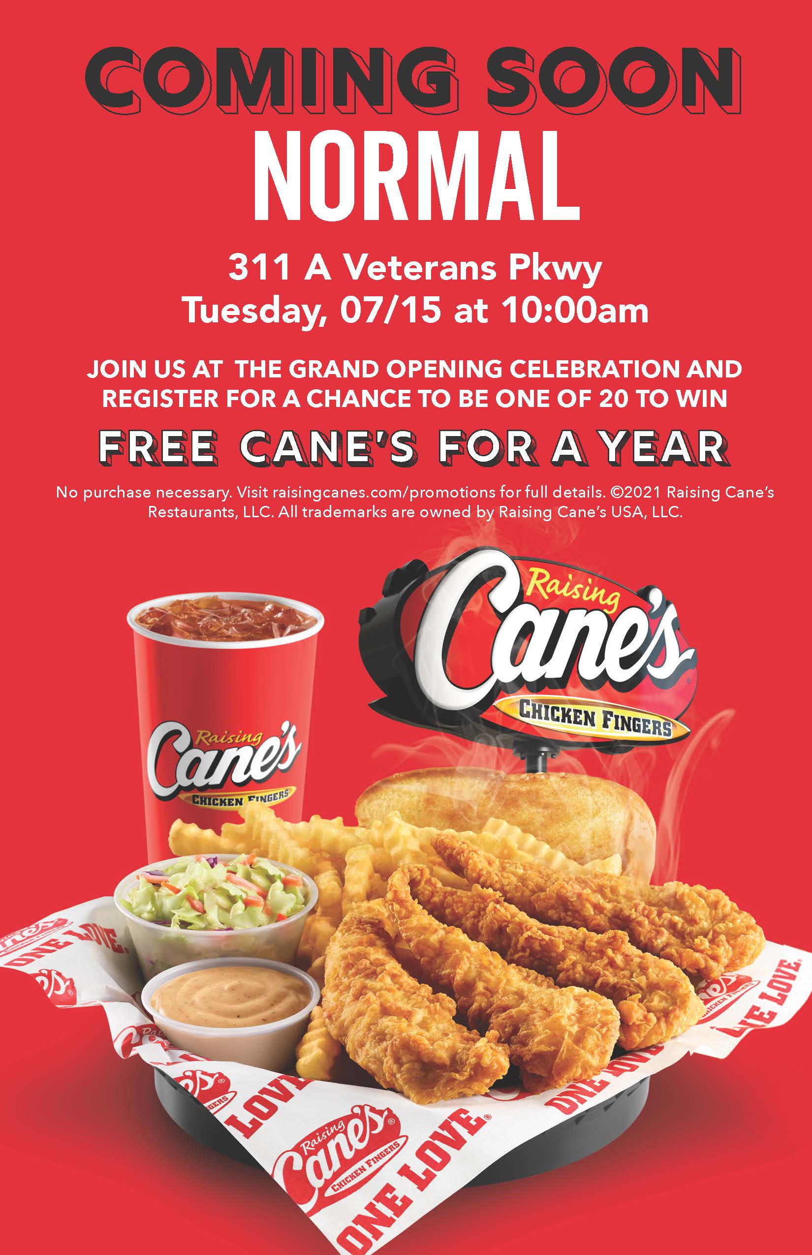 Grand Opening - Raising Cane's Chicken Fingers