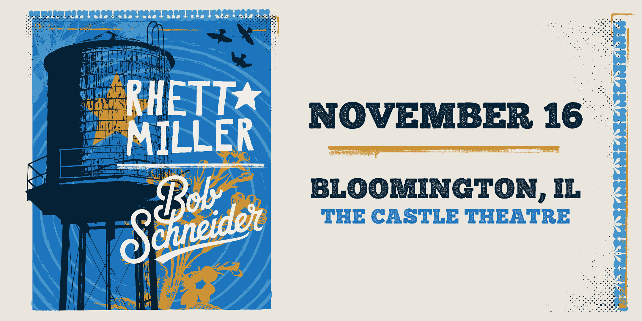 Bob Schneider & Rhett Miller live at The Castle Theatre
