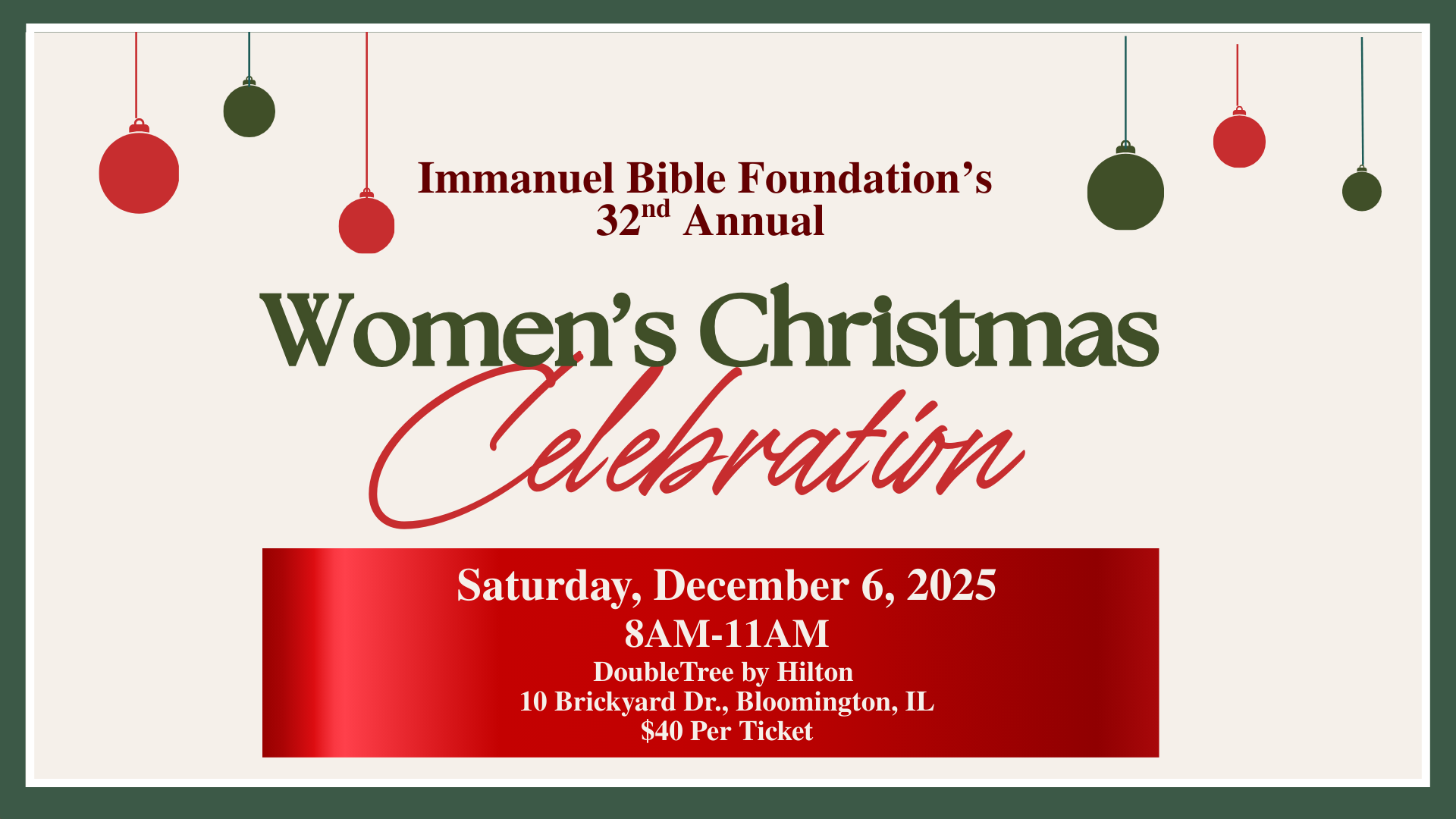 2025 Women's Christmas Celebration