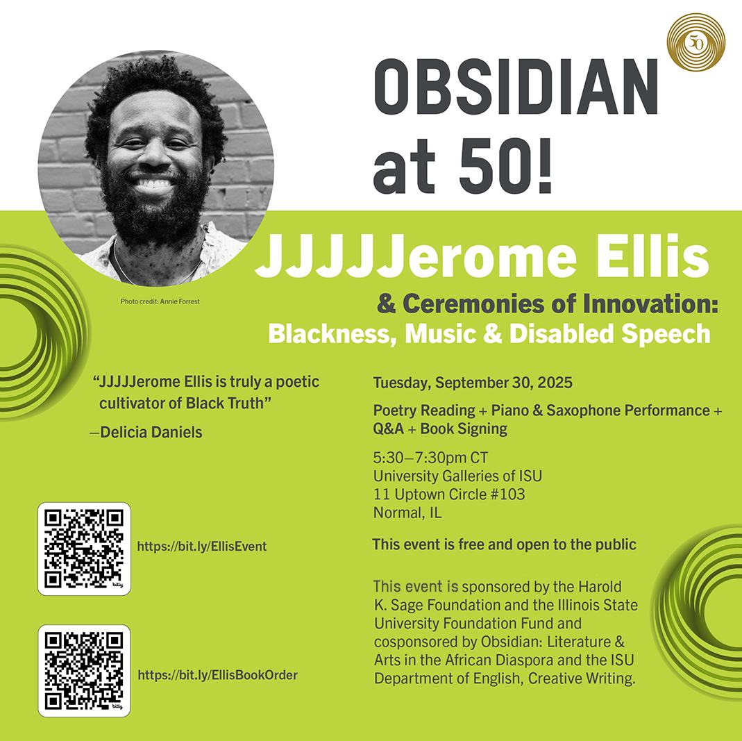 Obsidian at 50! JJJJJerome Ellis & Ceremonies of Innovation