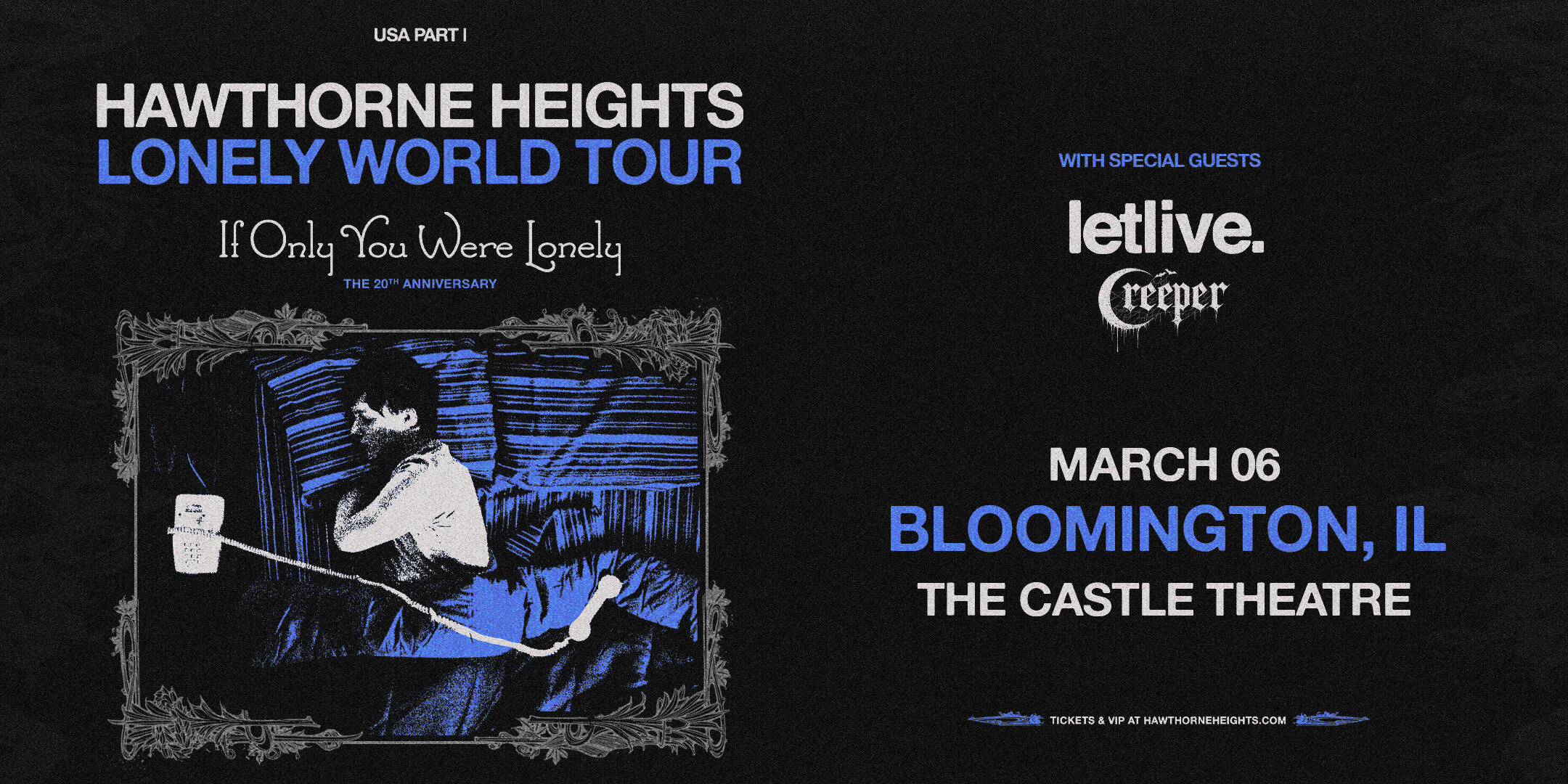 Hawthorne Heights - 20th anniversary of If Only You Were Lonely live at The Castle Theatre