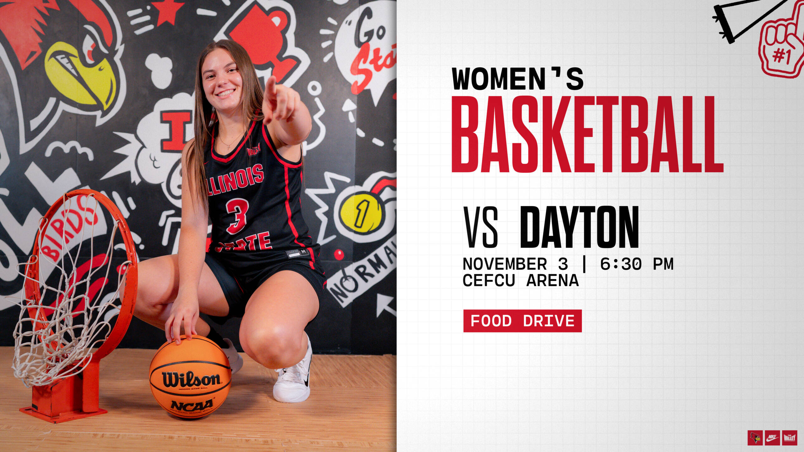 Illinois State Women's Basketball vs Dayton - Food Drive!