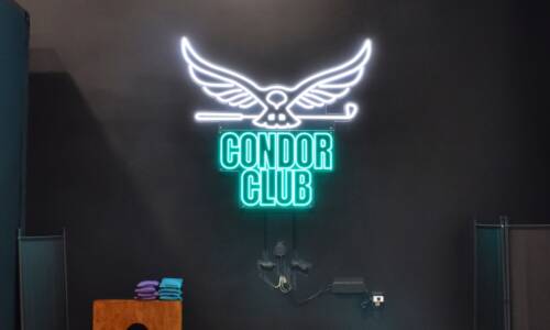 Sign for Condor Club Golf Simulator