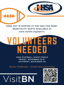 Flyer for details about IHSA volunteering