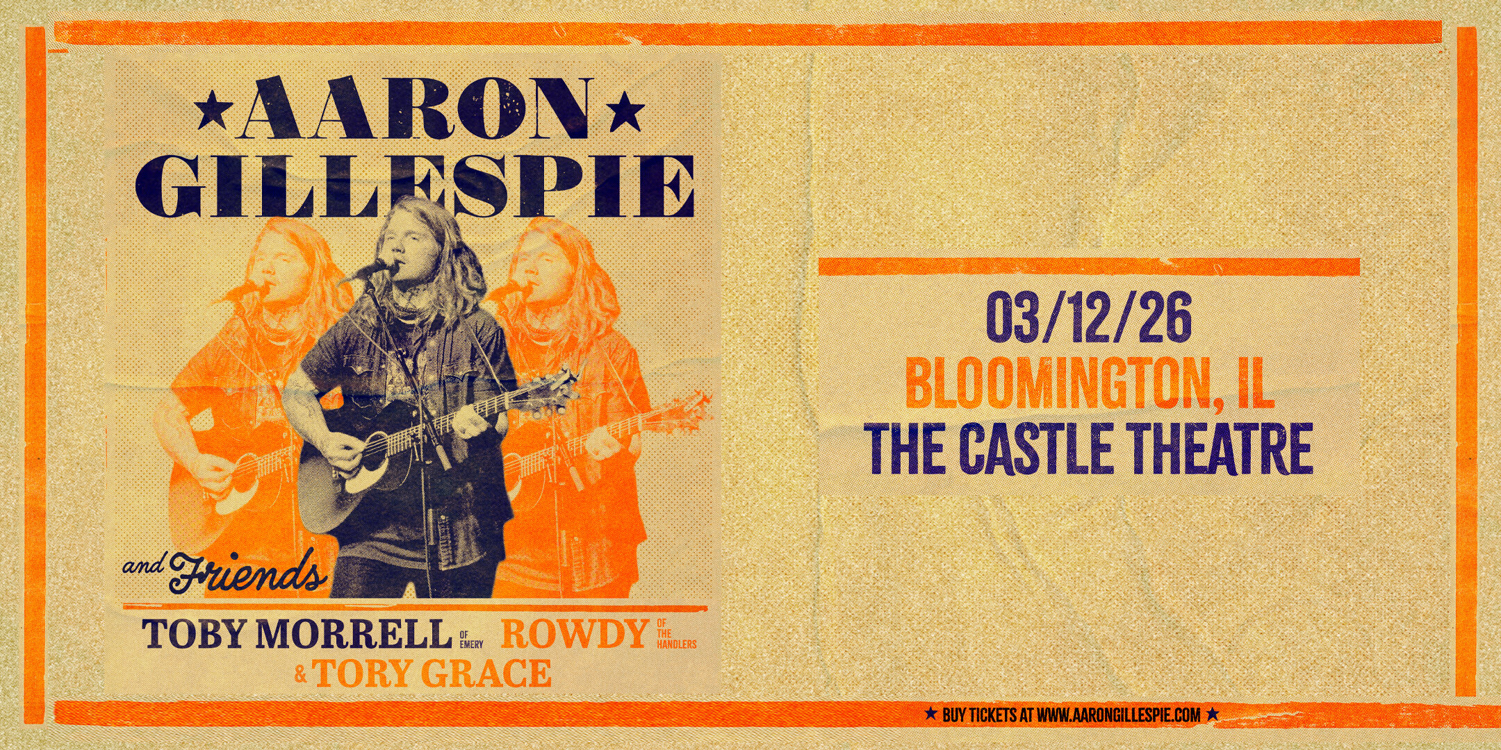 Aaron Gillespie & Friends live at The Castle Theatre