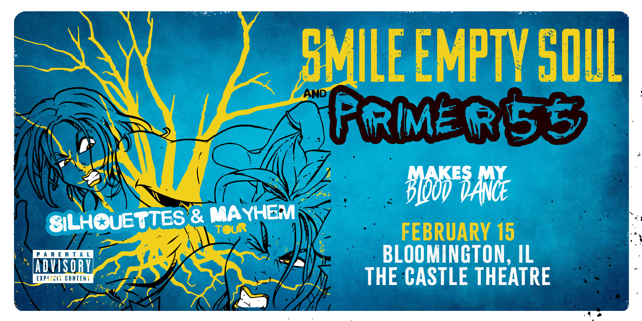 Smile Empty Soul & Primer 55 live at The Castle Theatre