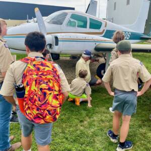 Educational tour at Prairie Aviation Museum