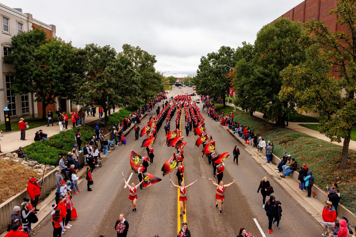 Illinois State University Homecoming Parade in Uptown Normal