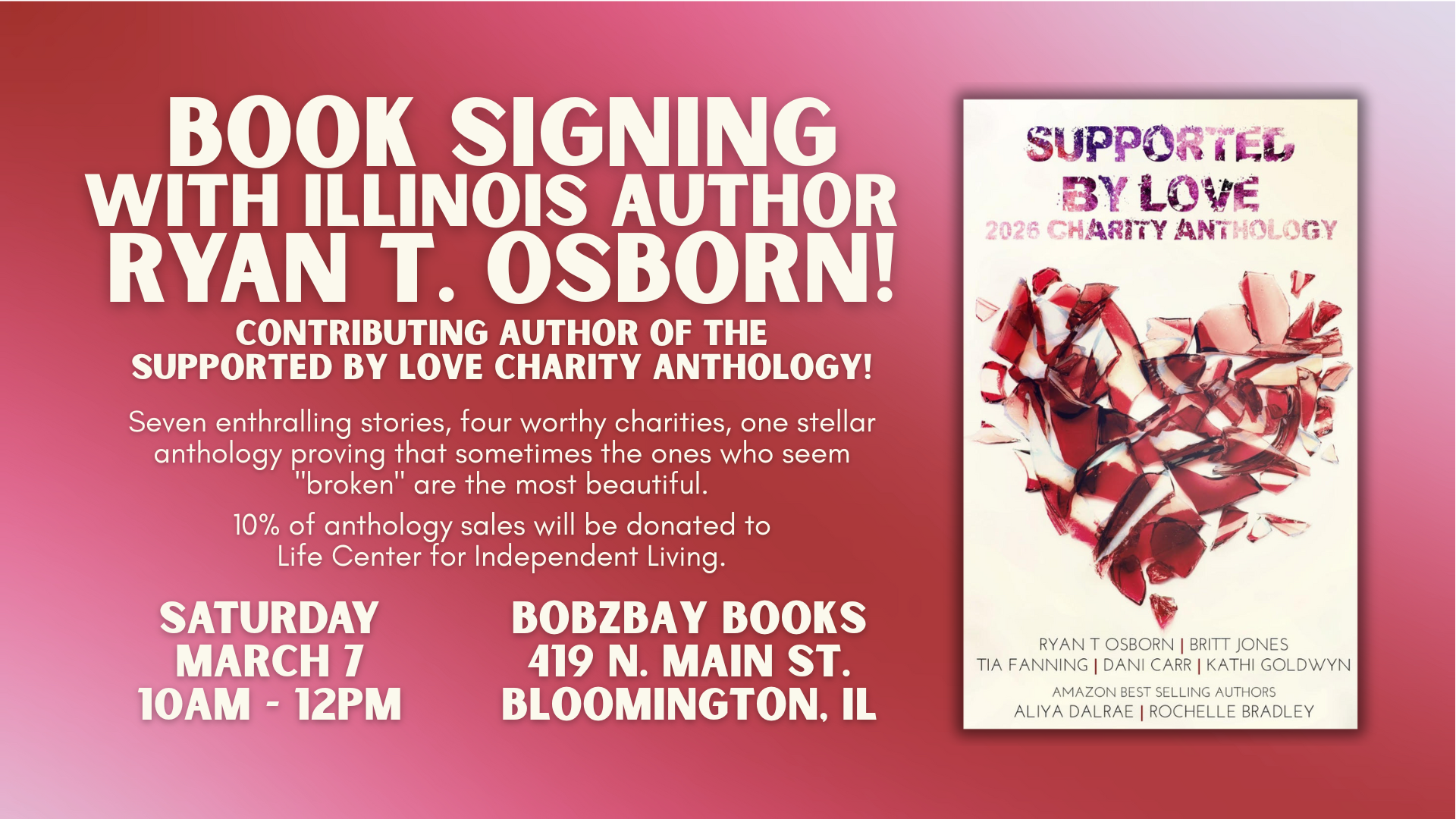 Book Signing with Illinois Author Ryan T. Osborn at Bobzbay Books!