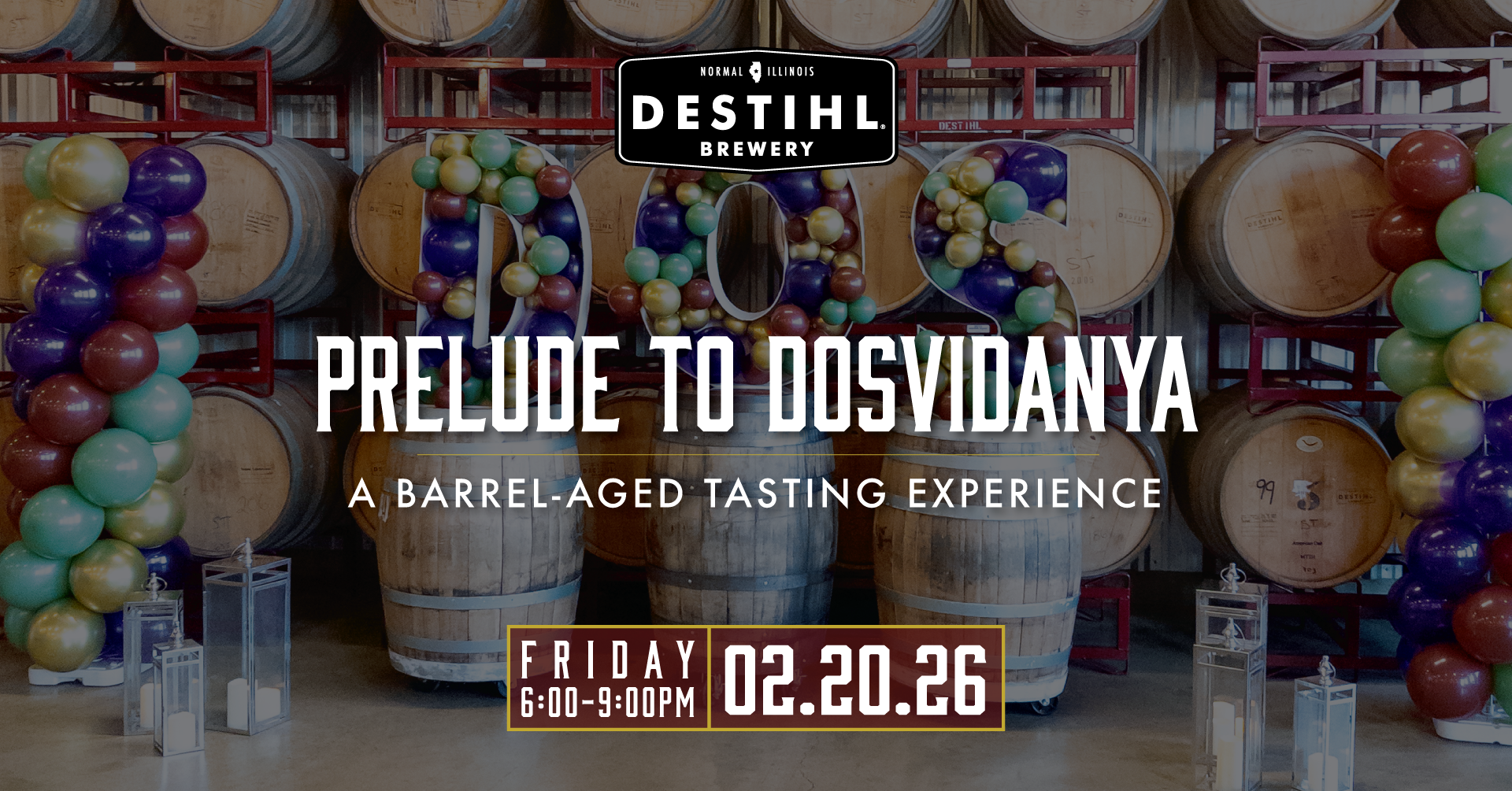 Prelude to Dosvidanya: A Barrel-Aged Tasting Experience