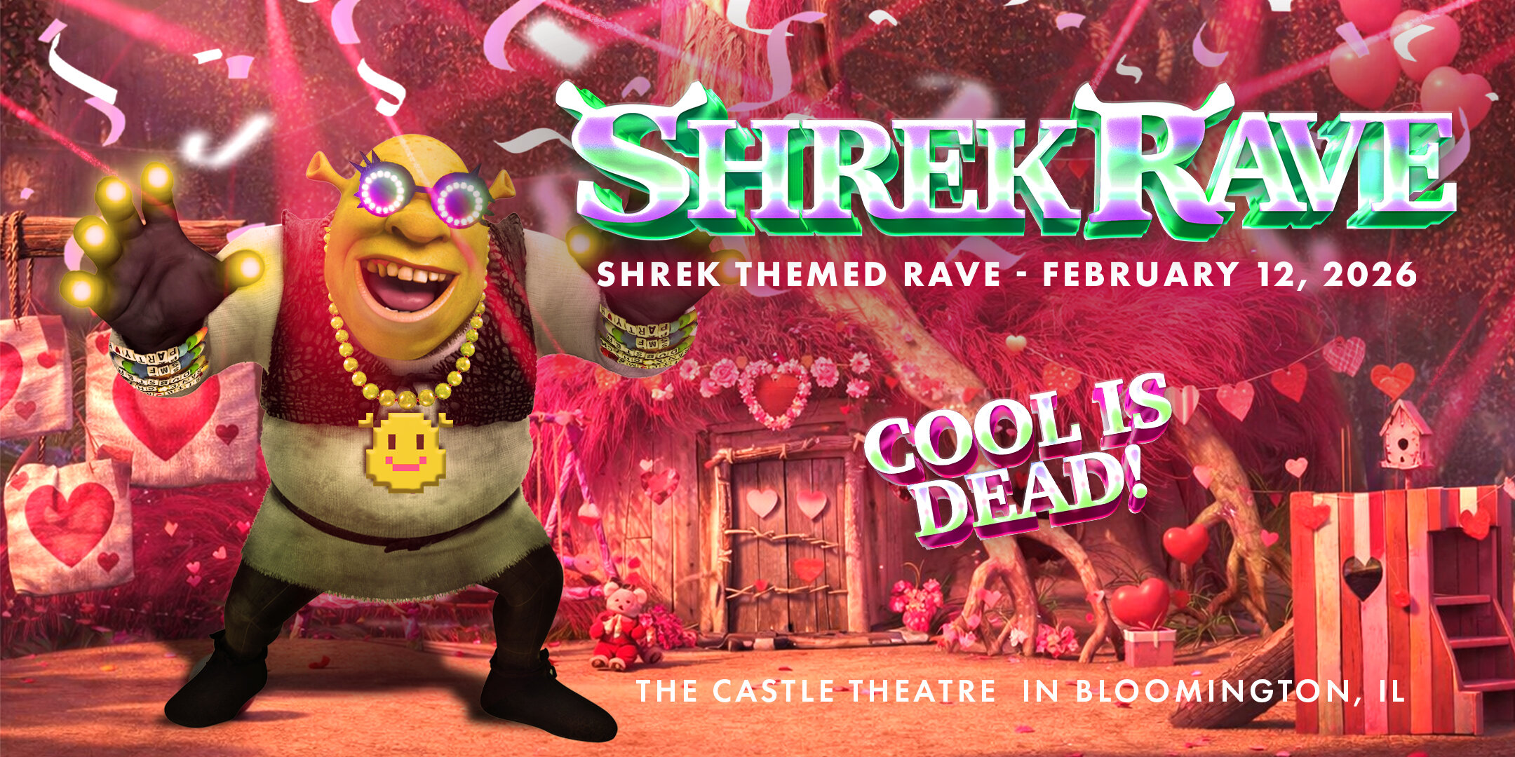Shrek Rave Valentine Edition live at The Castle Theatre