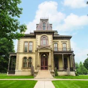 Exterior photo of David Davis Mansion