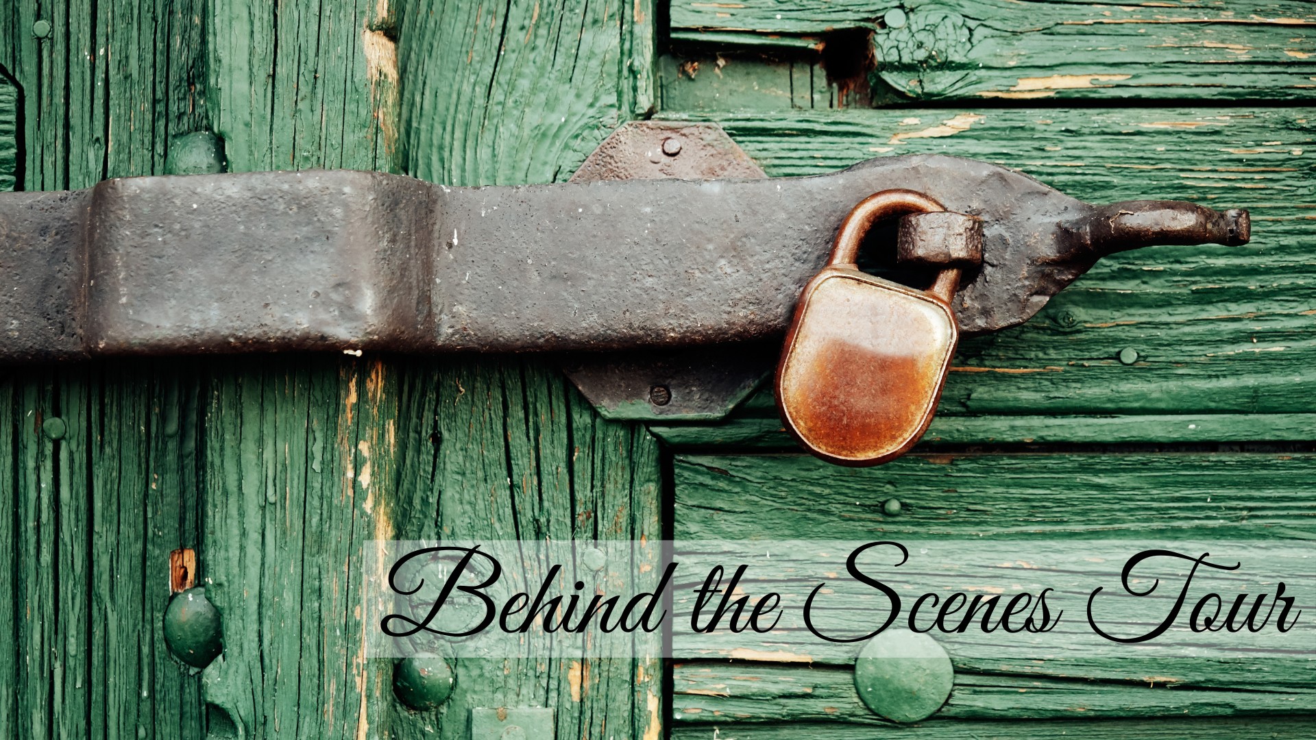 Behind the Scenes Tour