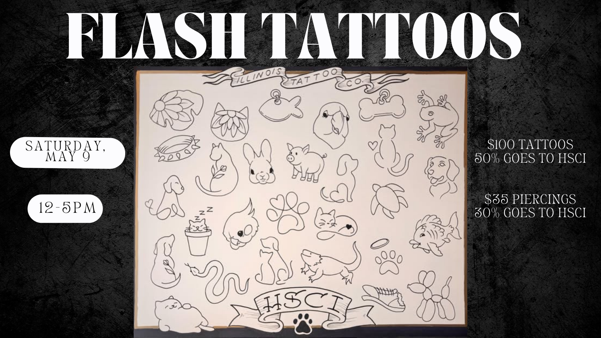 Flash Tattoo Event with HSCI & Illinois Tattoo Company