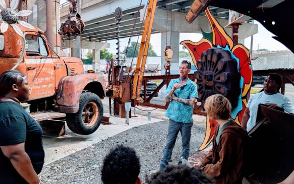 Class at 410 Sculpture Park