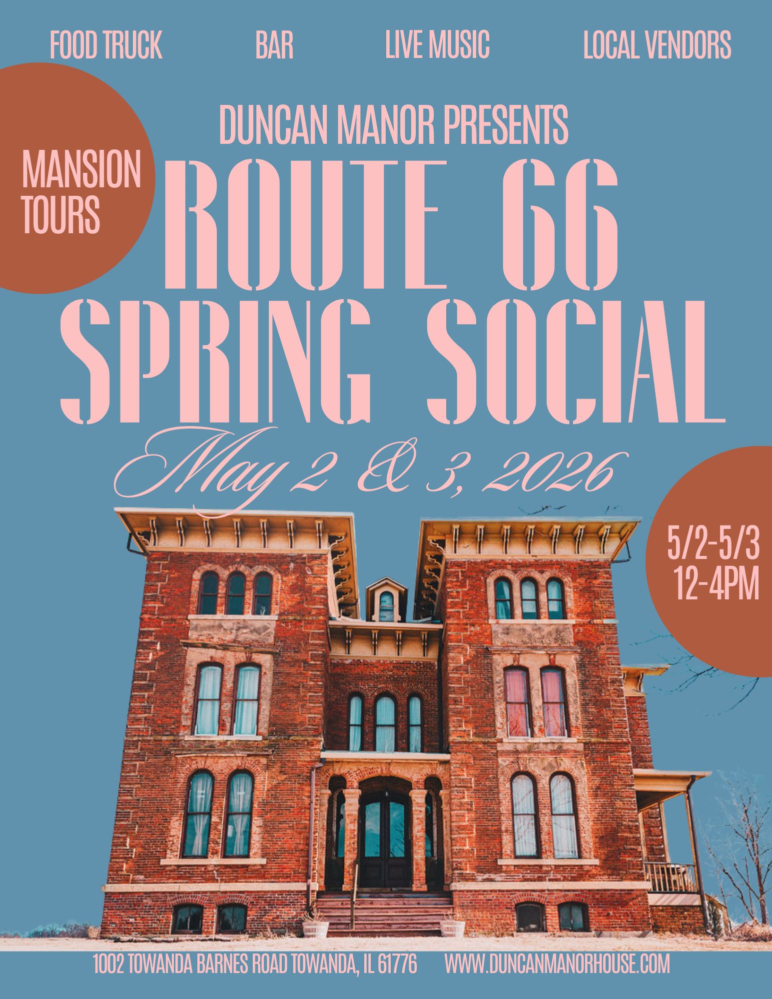 Duncan Manor Route 66 Spring Social