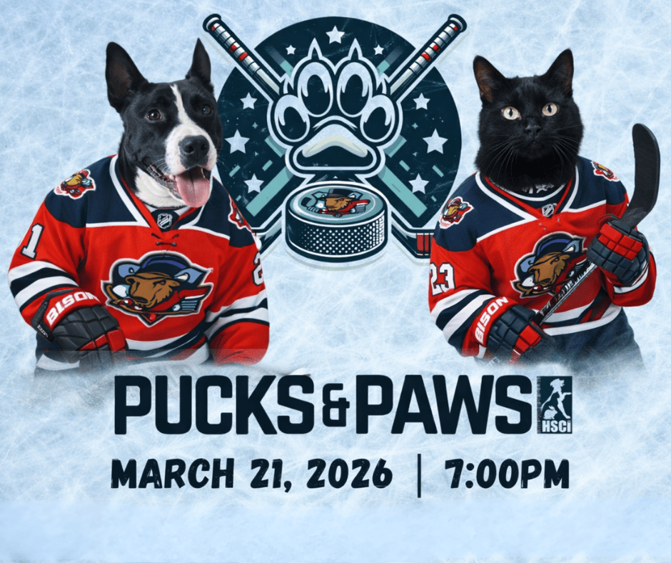 Pucks & Paws with the Bloomington Bison & HSCI