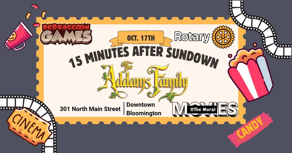 Free Movies at the Mural - The Addams Family!