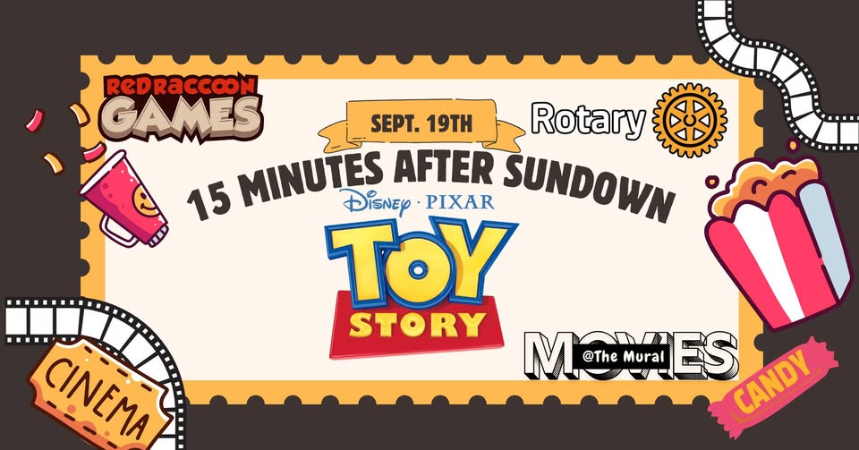 Free Movies at the Mural - Toy Story!