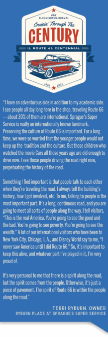 Blog sidebar about Ryburn Place at Sprague's Super Service